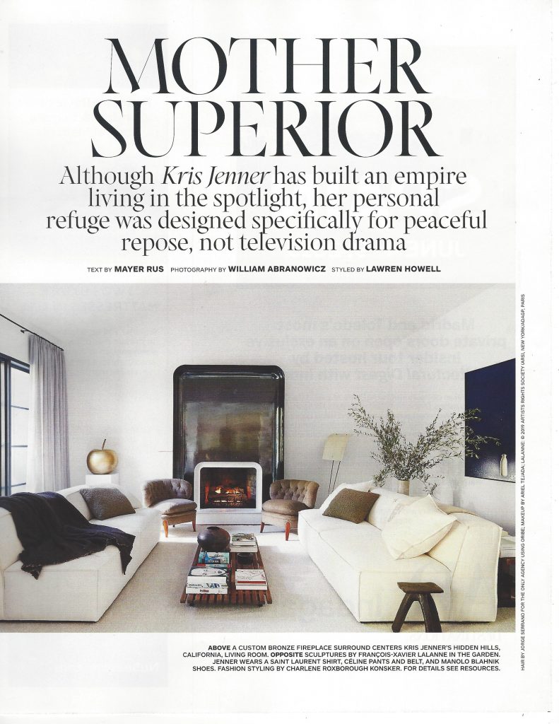 Valley Drapery and Upholstery featured in Architectural Digest March 2019
