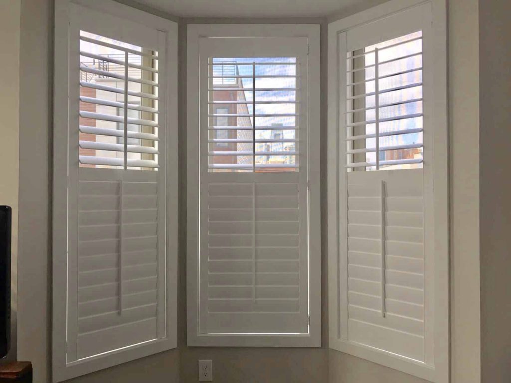 White interior shutters